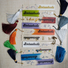 Bindass Books Handcrafted Resin Bookmark – Elegant Gift for Book Lovers