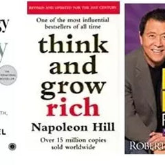 3 book set Think and grow rich + The Psychology of Money + Rich Dad Poor Dad