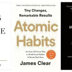 3 book set  (Atomic habit , mountain is you , 101 essays that will change the way you think)