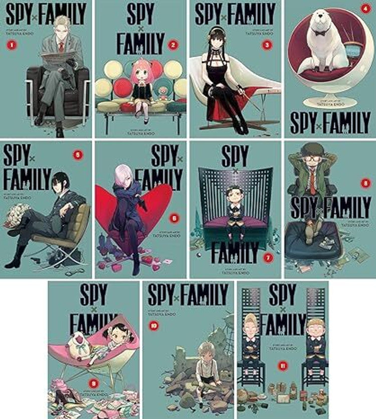 Spy X Family Volumes 1 - 11 Books Set Collection Set By Tatsuya Endo Manga Spy x Family, Vol. 1 to 10 (Spy x Family Volume 1-10 BOX SET) by SPY FAMILY