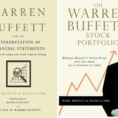 2 Book Set Collection The Warren Buffett Stock Portfolio + Warren Buffett and the Interpretation of Financial Statements