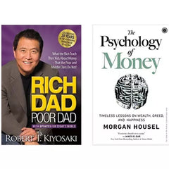 2 Book Set Psychology of  money rich dad poor dad