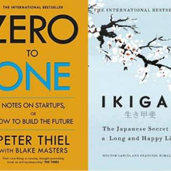 2 Book set ( Ikigai , Zero to one )
